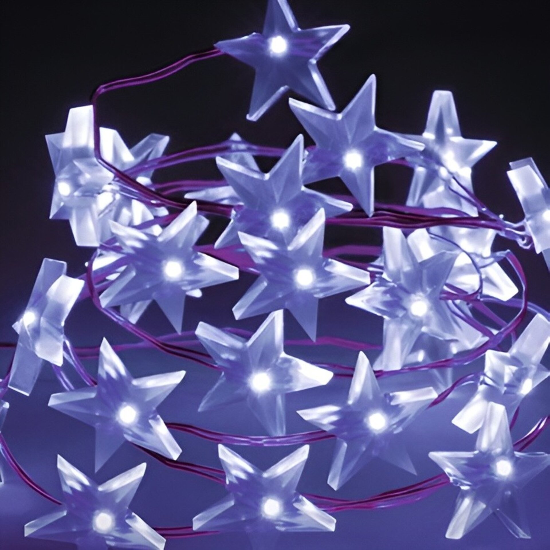 Guirnalda 40 microLED Estrella Blanco Frío - 2