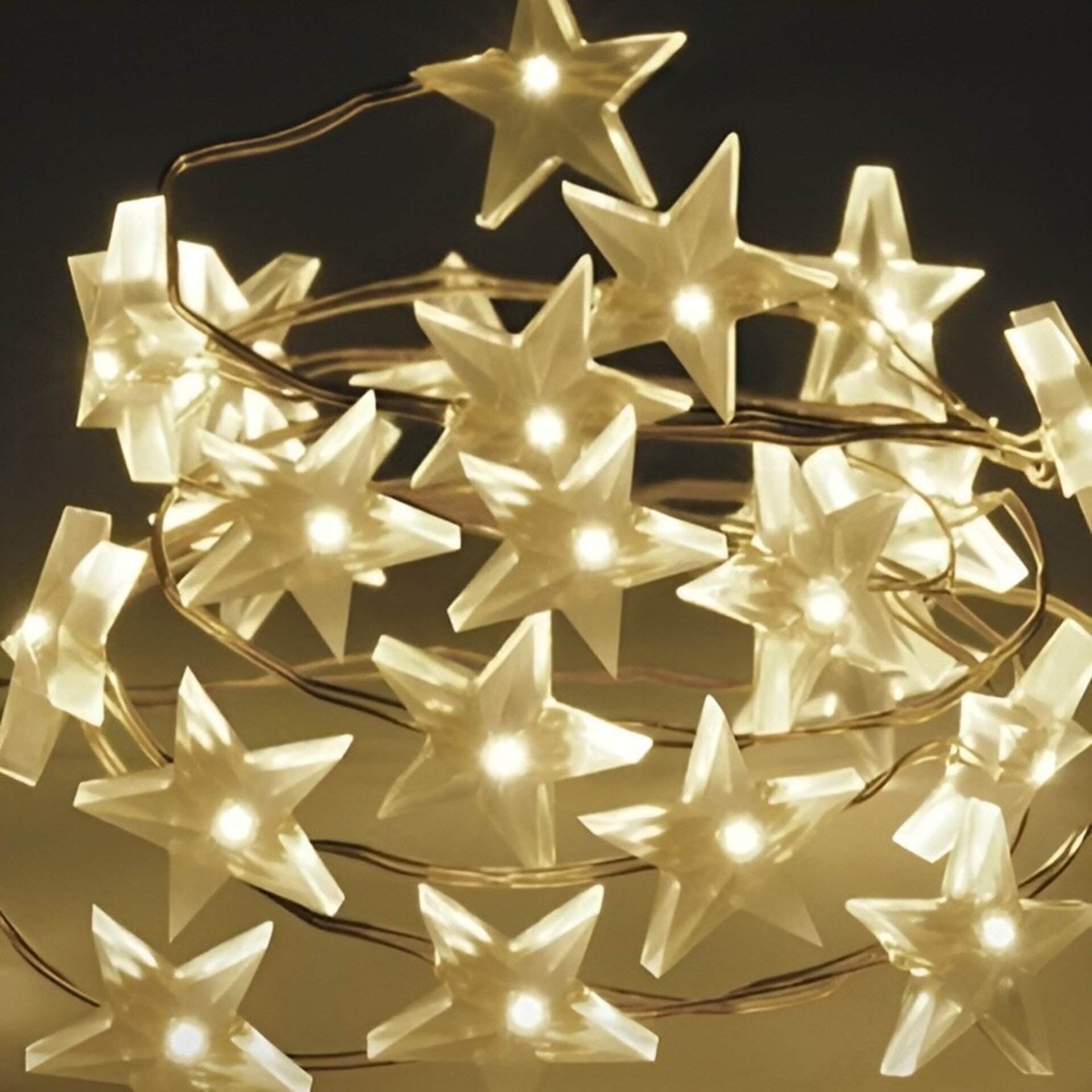 Guirnalda 40 microLED Estrella Blanco Cálido - 2