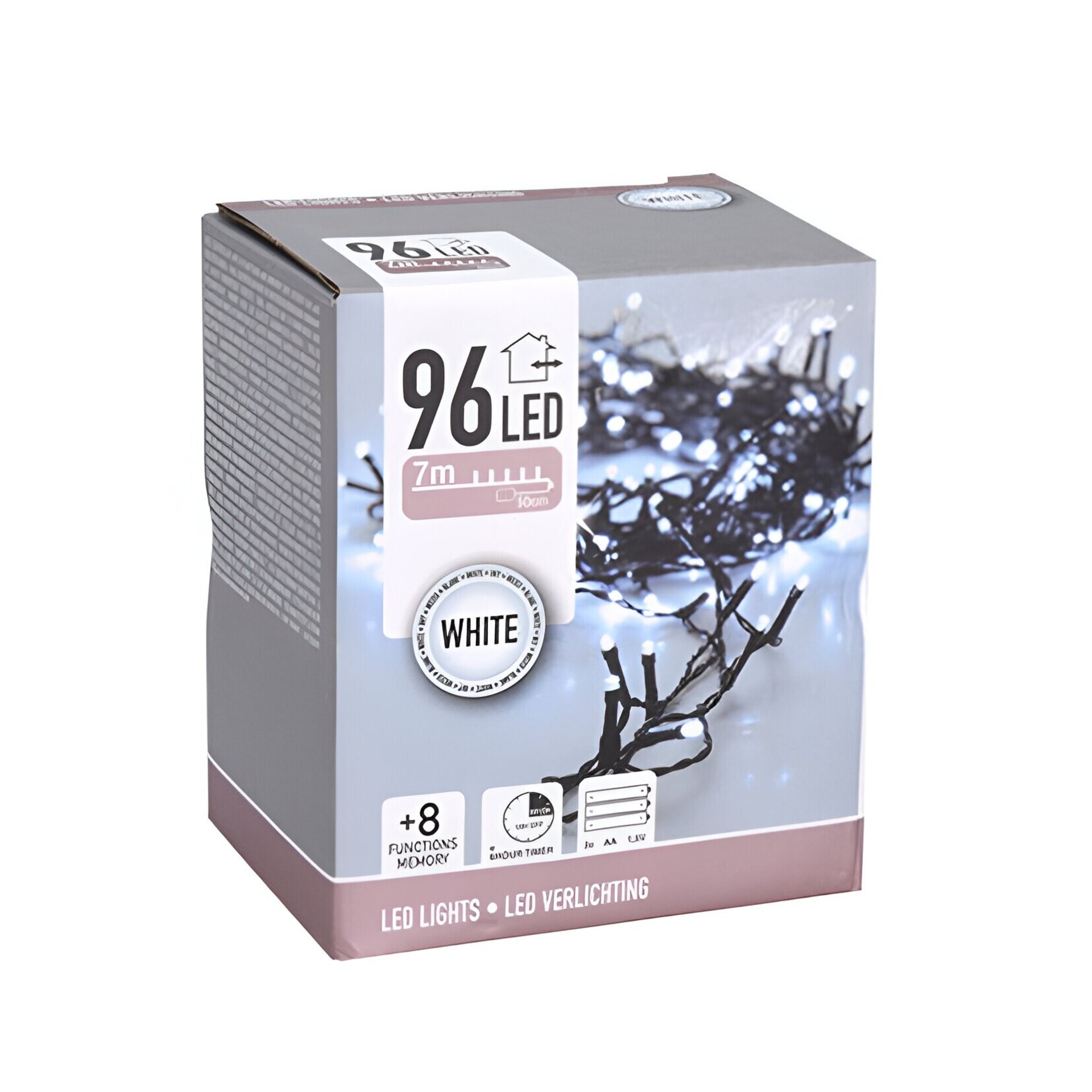 Guirnalda 96 LED Blanco Frío - 1