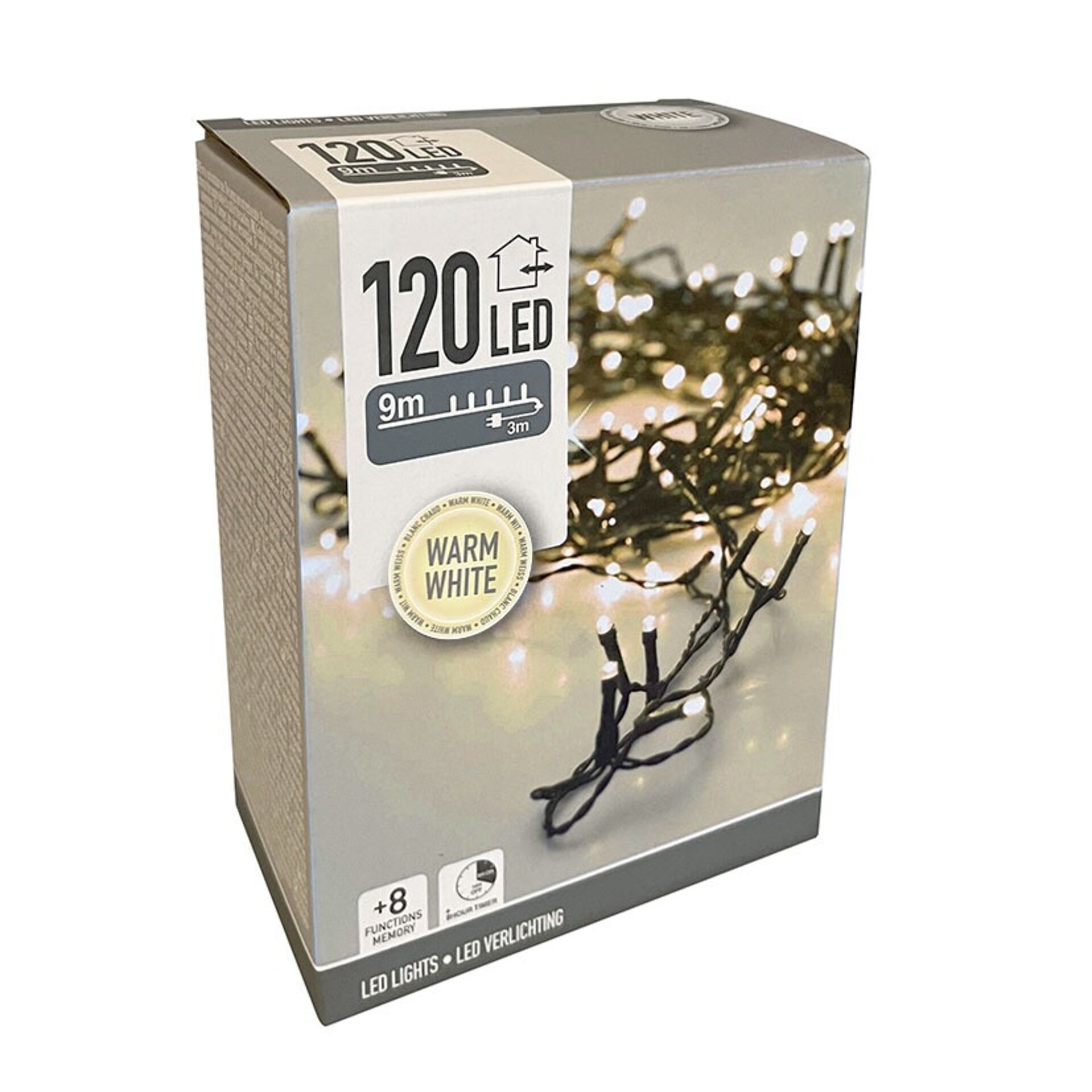 Guirnalda 120 LED Blanco Cálido - 1