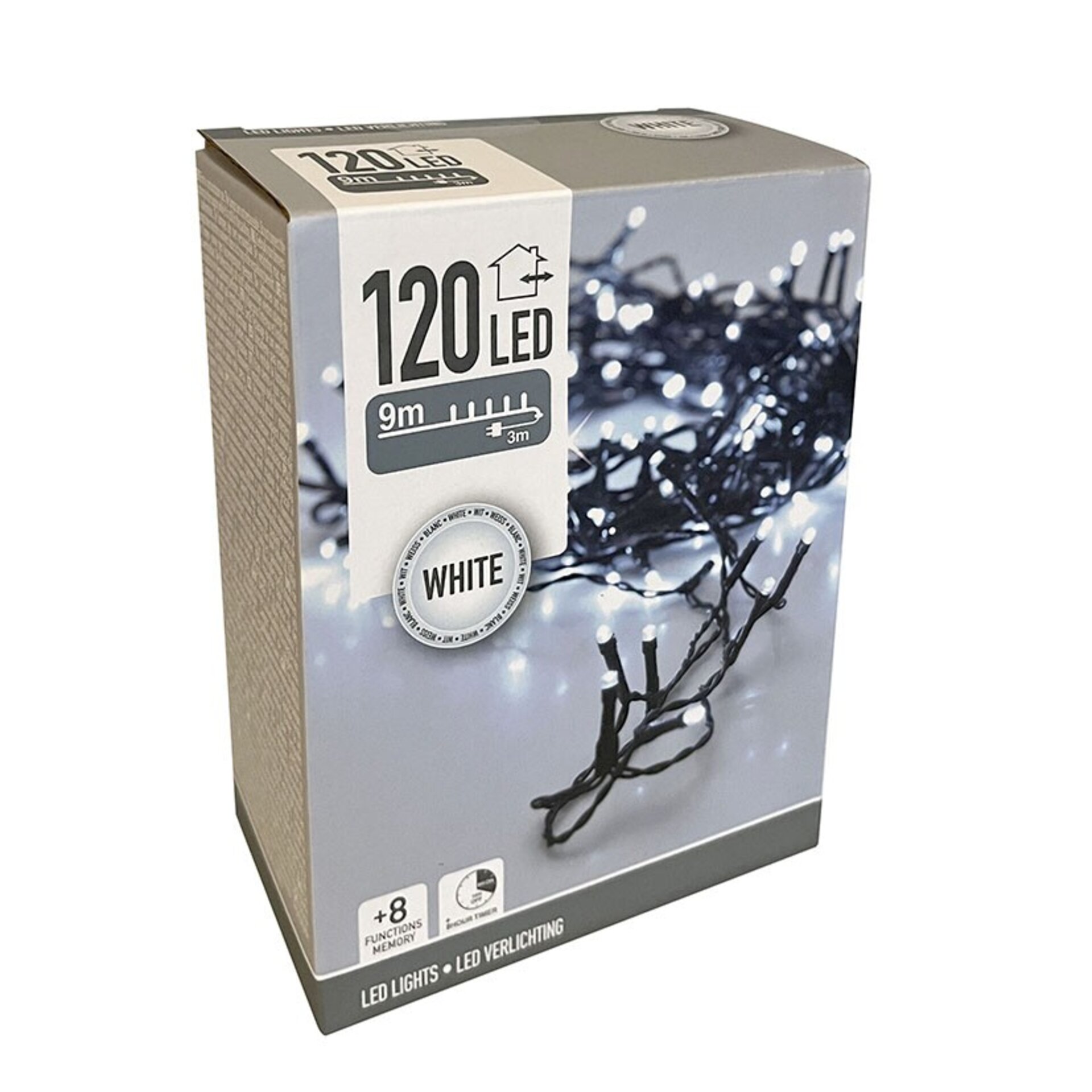 Guirnalda 120 LED Blanco Frío - 1